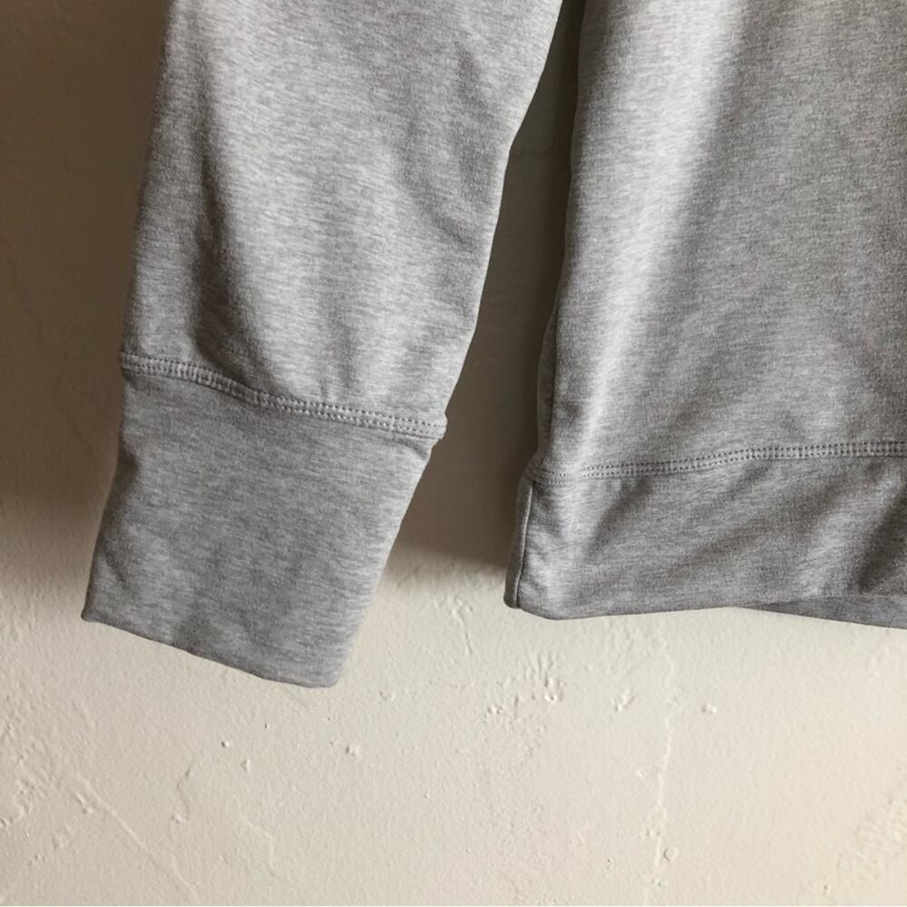 Apana Athletic Activewear Gray Cowl Neck Pullover Sweatshirt Sweater Medium - Picture 2 of 6